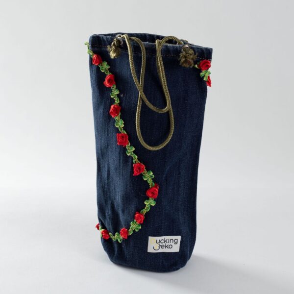 Geschenktasche mit Rosen - Grösse L (15x30cm)