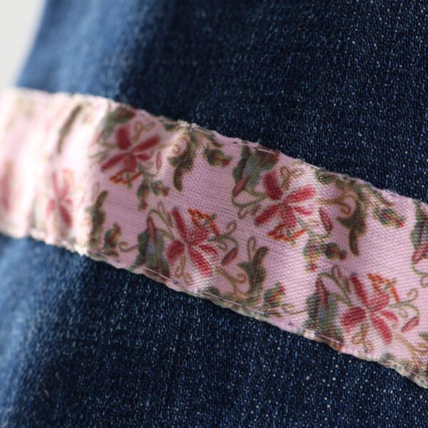 Geschenktasche mit rosa Stoffband - Grösse M (15x25cm) – Bild 5